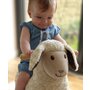 Little Bird Told Me - Lambert Rocking Sheep, pentru copii de peste 9 luni, balansoare din lemn, tesaturi senzoriale pentru fetite si baieti - 7