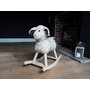Little Bird Told Me - Lambert Rocking Sheep, pentru copii de peste 9 luni, balansoare din lemn, tesaturi senzoriale pentru fetite si baieti - 9