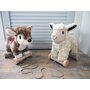 Little Bird Told Me - Lambert Sheep Pull Along Toy cu roti detasabile, pentru copii - 6