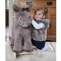 Little Bird Told Me - Norbert Rocking Donkey, pentru copii de peste 9 luni, balansoare din lemn, tesaturi senzoriale pentru fetite si baieti - 3