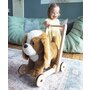 Little Bird Told Me - Peanut Pup Walker, Push Along  Ride On Toy pentru copii de peste 1 an, King Charles Spaniel Caine Pufos pentru copii mici, Cadru robust din lemn, Scaun captusit - 3