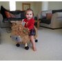 Little Bird Told Me - Vacuta Hubert Highland, Ride On Animal Toy, pentru copii de peste 1 an, Cadru robust din lemn, Scaun captusit - 2