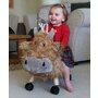 Little Bird Told Me - Vacuta Hubert Highland, Ride On Animal Toy, pentru copii de peste 1 an, Cadru robust din lemn, Scaun captusit - 6