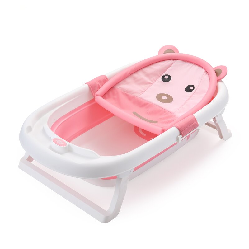 Little mom - hamac cadita baby bath tub bear pink