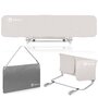 Bariera de protectie pentru pat, Lionelo, Lora XL, Pliabila, Sistem de blocare StandSafe, Geanta de transport inclusa, 150x46 cm, Conform cu BS 7972:2001+A1:2009, Bej - 14