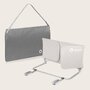 Bariera de protectie pentru pat, Lionelo, Lora XL, Pliabila, Sistem de blocare StandSafe, Geanta de transport inclusa, 150x46 cm, Conform cu BS 7972:2001+A1:2009, Bej - 19