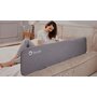 Bariera de protectie pentru pat, Lionelo, Lora XL, Pliabila, Sistem de blocare StandSafe, Geanta de transport inclusa, 150x46 cm, Conform cu BS 7972:2001+A1:2009, Bej - 28