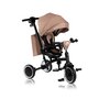 Tricicleta copii, Lionelo, Tris Plus, Ultrapliabila, Multifunctionala, Pana la 25 kg, Inclinare spatar in fata si in spate, Suport picioare, Control al directiei, Scaun reversibil, Rotire 360 grade, Conform cu EN71, 9 luni-5 ani, Bej - 10