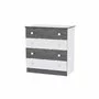 Lorelli - Comoda lemn , 4 sertare , White Vintage Grey - 1