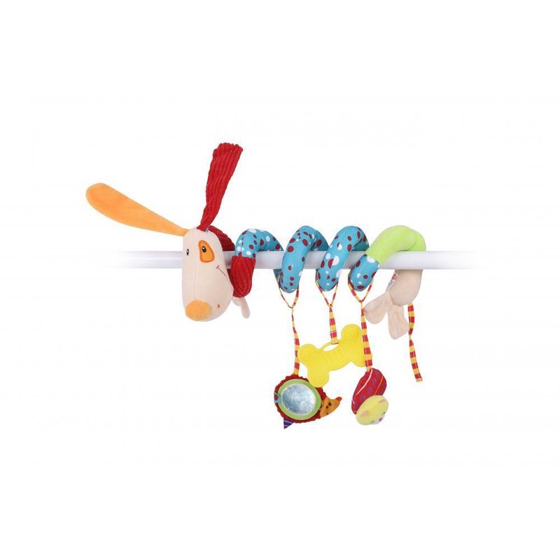 Lorelli - jucarie spirala din plus cu oglinda dog, 21 cm