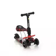 Lorelli Junior - Trotineta Smart Cu 3 roti, Cu sezut Fire, Rosu, Resigilat