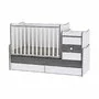Lorelli - Mobilier transformabil Maxi Plus , 70 x 160 cm , White Vintage Grey - 1