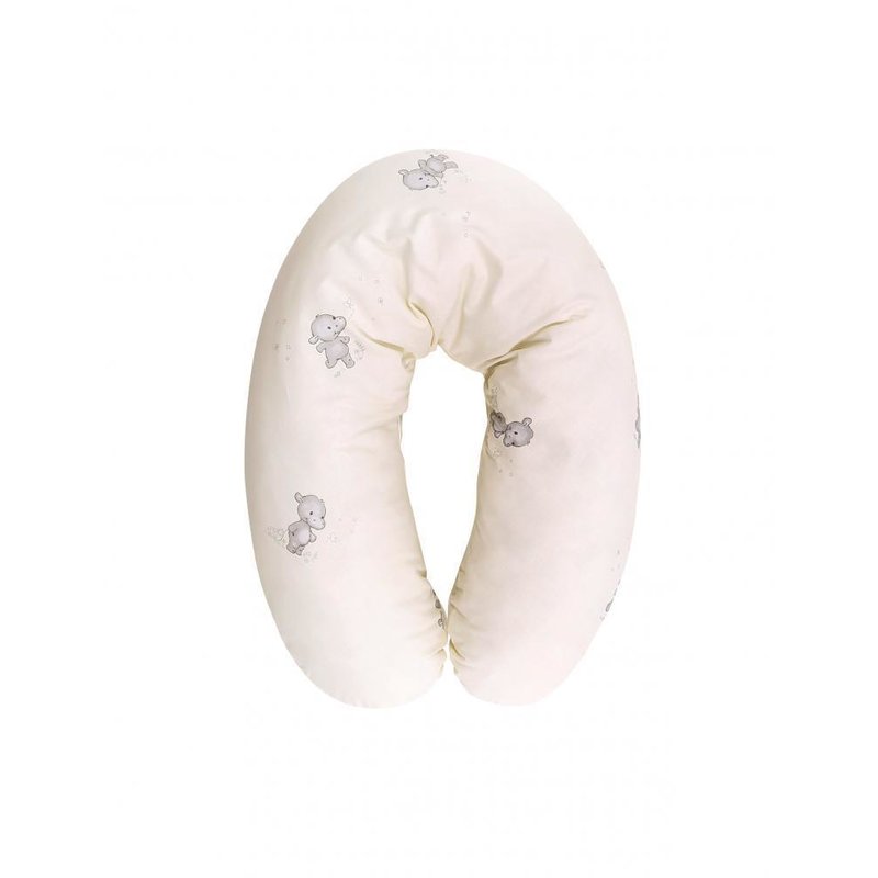 Lorelli - perna multifunctionala, bumbac ranforce, 190 cm, happy hippo beige