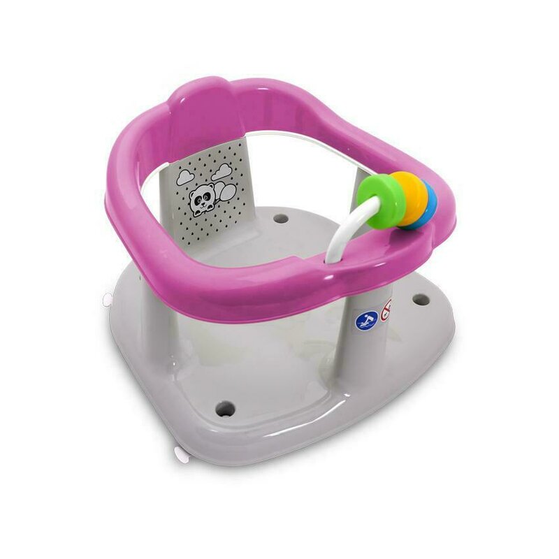 Lorelli - scaun de baie antiderapant panda, roz