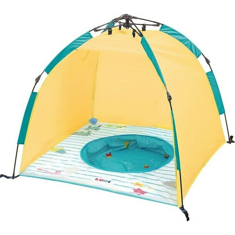 Ludi - cort de plaja cu protectie uv50, cu minipiscina