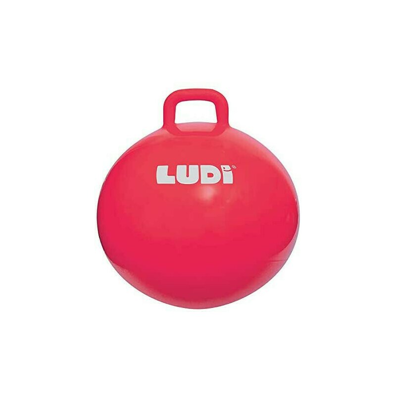 Ludi - jumper gonflabil minge 55 cm, rosu