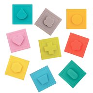 Ludi - Set 9 cuburi - Primul joc de construit al bebelusului
