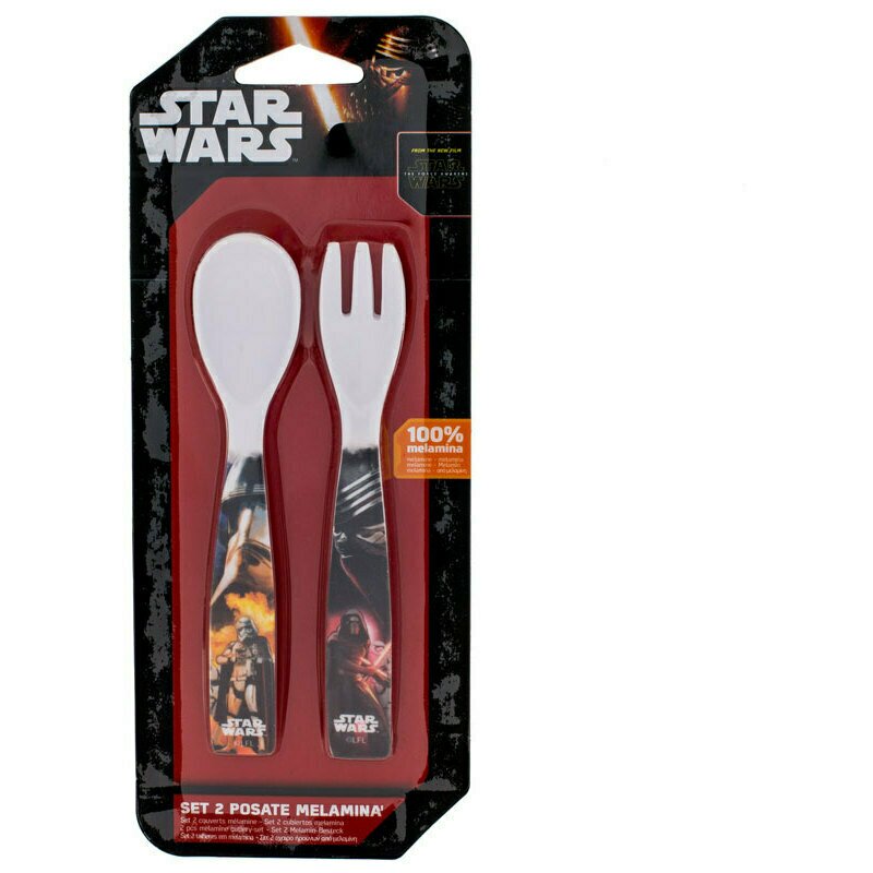 Lulabi set lingurita si furculita melamina star wars lulabi 8340250
