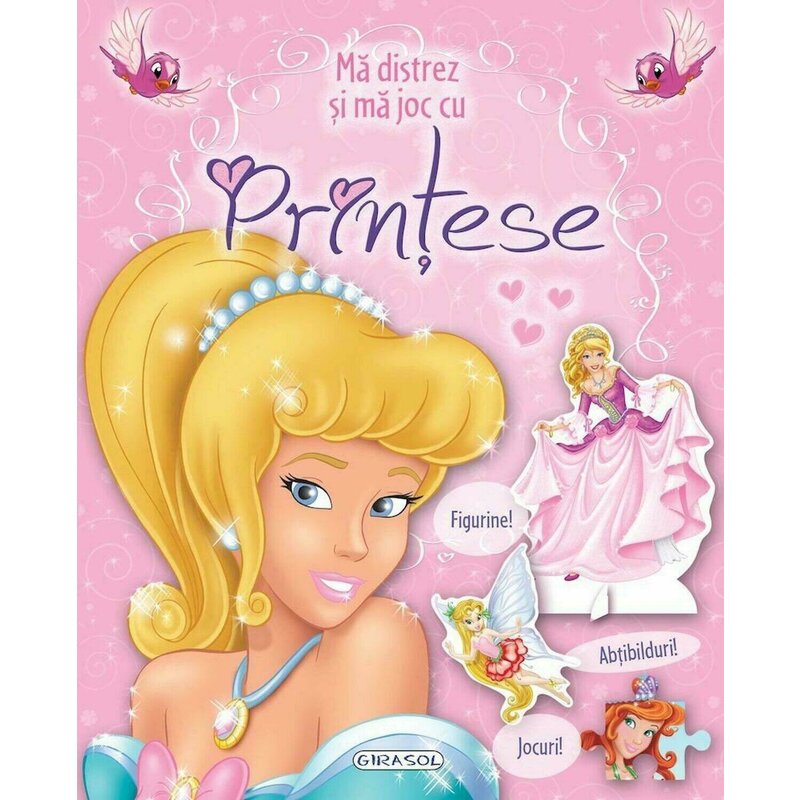 Girasol - carte cu activitati ma distrez si ma joc cu printese