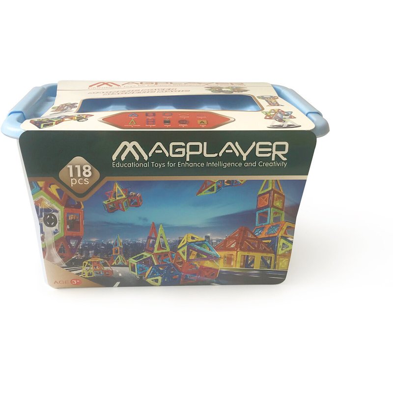Magplayer joc de constructie magnetic - 118 piese