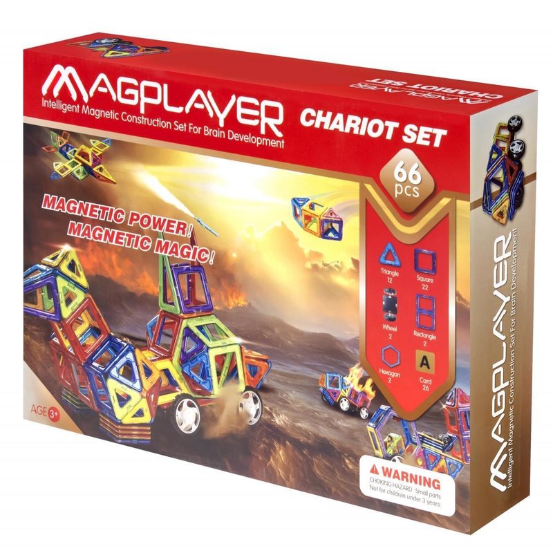 Magplayer set de constructie magnetic - 66 piese