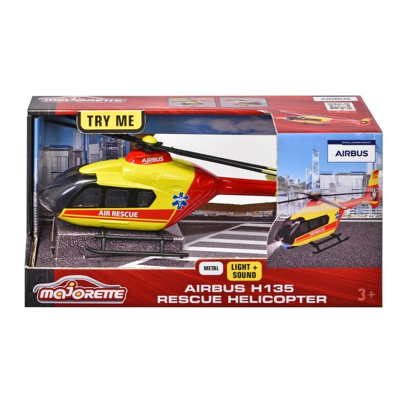 MAJORETTE ELICOPTER DE SALVARE AIRBUS H135 CU SUNETE SI LUMINI