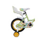 Bicicleta copii, Makani, Cu roti ajutatoare si scaunel pentru papusi, Cosulet frontal, 14 inch, Cu sonerie, 52x72x101 cm, 4 ani+, Pana 25 kg, Verde - 2