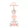 Trotineta, Makani, cu maner detasabil BonBon 4 in 1, Utilizare cu/fara sezut, Cu roti cu led si cos depozitare detasabil, 18-36 luni, Conform cu standardele europene de securitate EN 71-1/2/3, Roz - 3