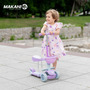 Trotineta, Makani, BonBon 3 in 1, Utilizare cu/fara sezut, Cu roti cu led si cos depozitare detasabil, 18-36 luni, Conform cu standardele europene de securitate EN 71-1/2/3, Roz - 7