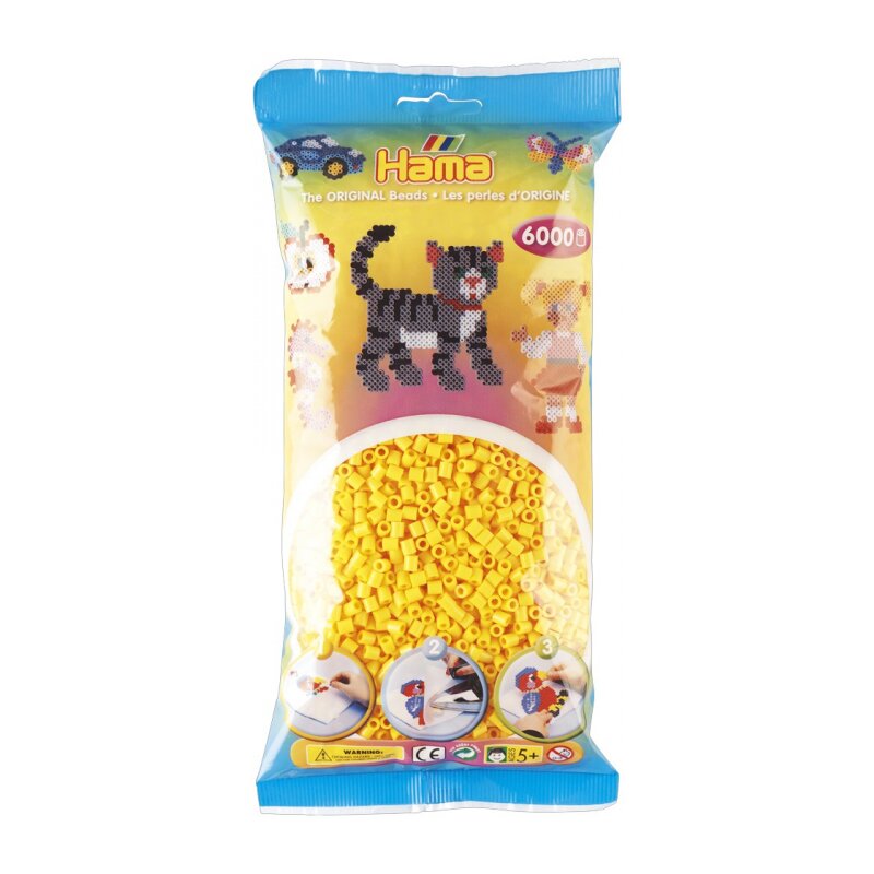 Hama - set margele de calcat midi, galben