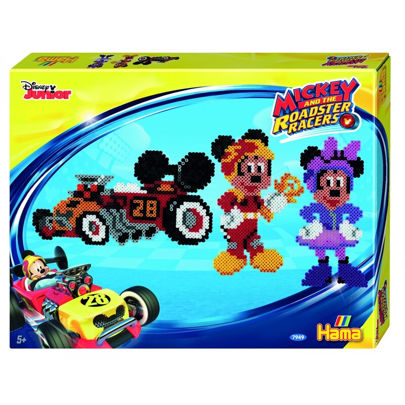 Hama - set margele de calcat mickey mouse in cutie, 4000 buc midi