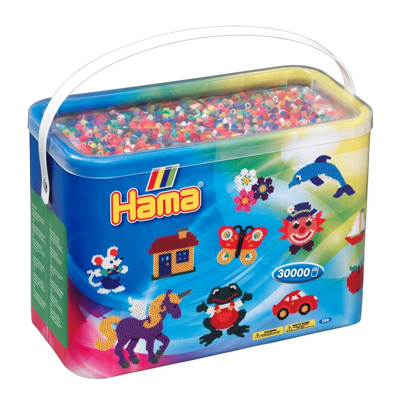 Hama - set margele de calcat mix de 52 culori model 2 midi