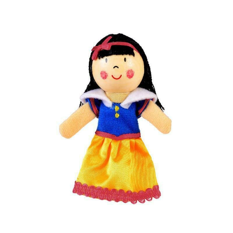 Fiesta - marioneta deget alba-ca-zapada pentru teatru papusi finger-puppet 3 ani+