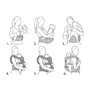 Marsupiu ergonomic cu scaunel, Ecotoys, 0-35 luni, Sarcina maxima 15 kg, Gri - 7