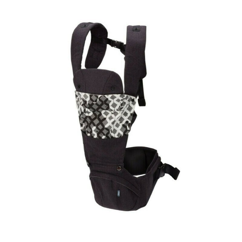 Fillikid - marsupiu clasic hipster din poliester, 2, gri/negru