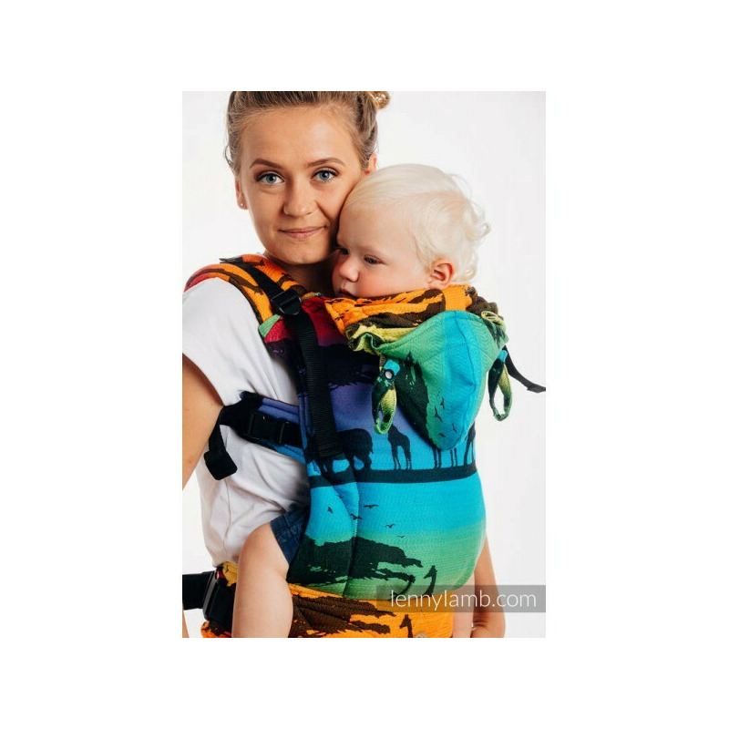 Marsupiu LennyGo Toddler - Rainbow Safari