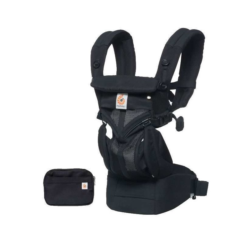Ergobaby - marsupiu omni 360 cool air mesh onyx black, pana la 20 kg