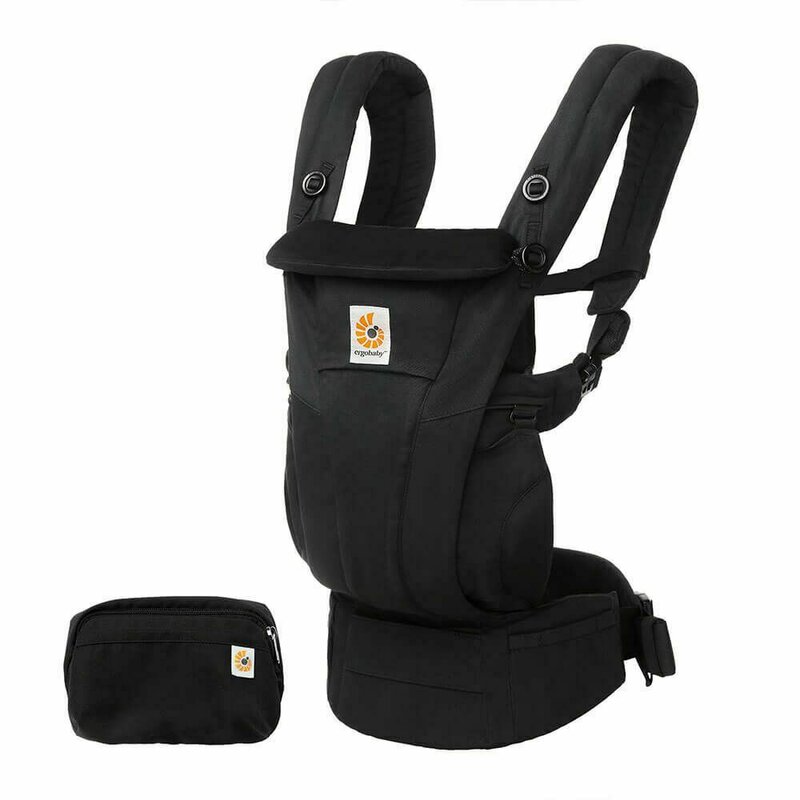 Ergobaby - marsupiu ergonomic omni dream , onix, din poliester, 4 pozitii, negru