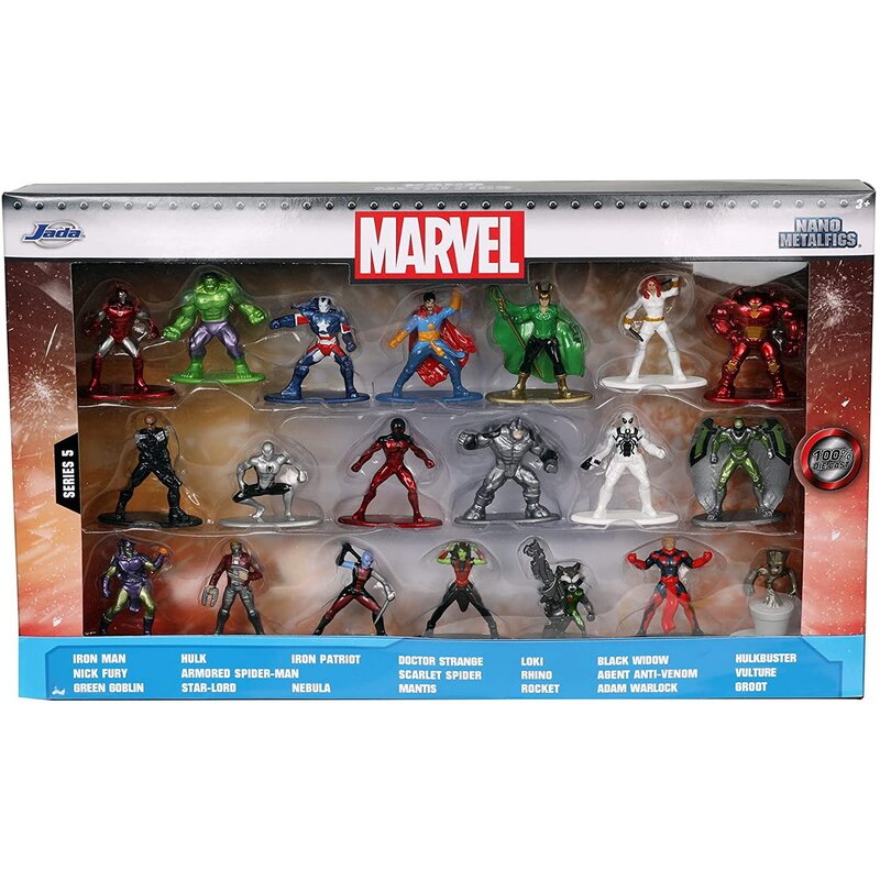 Simba - MARVEL SET 20 DE NANOFIGURINE METAL 4CM