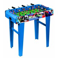 Masa de fotbal RS Toys din lemn, cu picioare, pentru copii, albastra, 70 cm