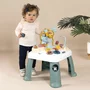 Masuta de activitati, Smoby, Cu diverse jucarii, Sortare forma, Cu claxoane si catapulta, Oglinda rotativa, 47x47x53,2 cm, 12 luni+, Multicolor - 5