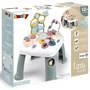 Masuta de activitati, Smoby, Cu diverse jucarii, Sortare forma, Cu claxoane si catapulta, Oglinda rotativa, 47x47x53,2 cm, 12 luni+, Multicolor - 7