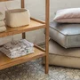Masa infasat pentru bebelusi, lemn masiv, Vintage 76 x 44 x 86 cm, Cu 2 Rafturi De Depozitare Inalte, inclus Saltea din spuma, husa detasabila bumbac, Woodies, 40 x 70 cm - 5