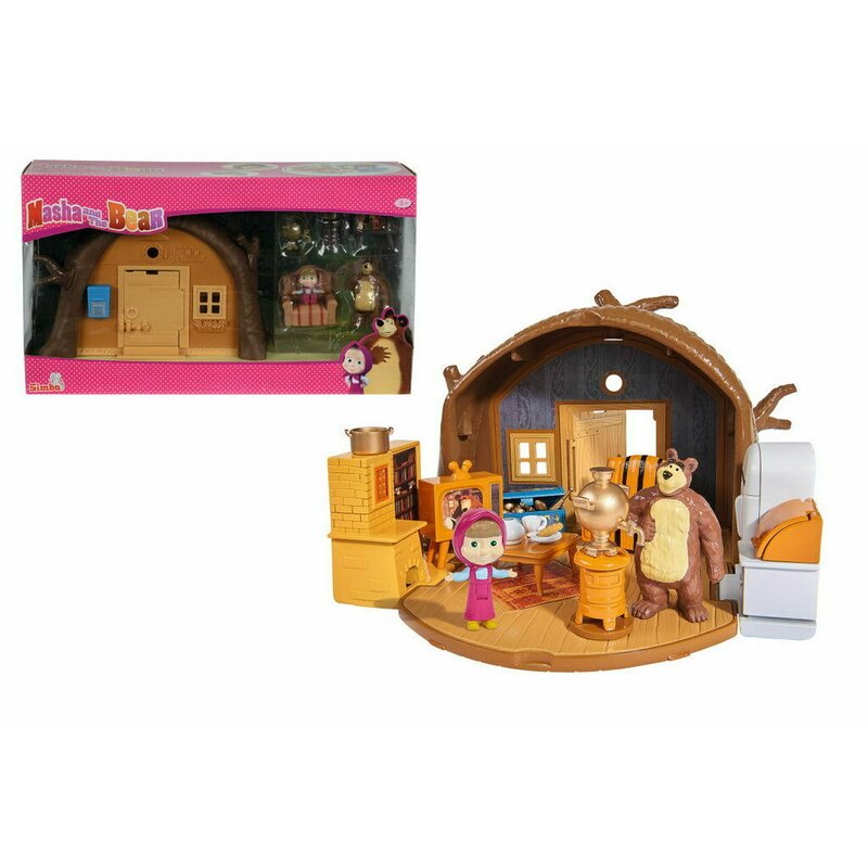 Simba - Set de joaca Casa ursului , Masha and The Bear, Multicolor