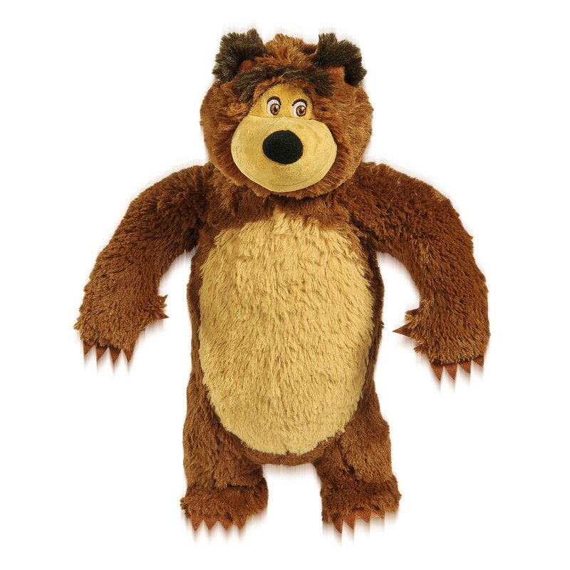 Simba - jucarie din plus interactiva urs , masha and the bear, cu sunete, 43 cm, multicolor