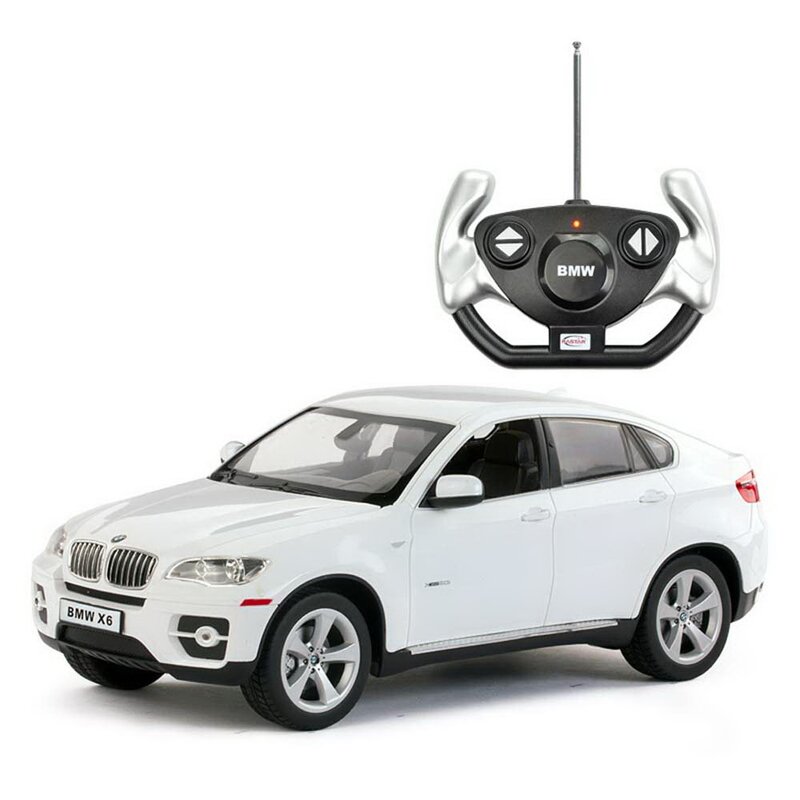 Rastar - Masinuta cu telecomanda BMW X6, Scara 1:14, Alb