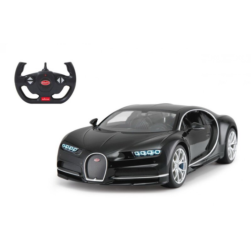 Rastar - Masinuta cu telecomanda Bugatti Chiron, Scara 1:14, Negru