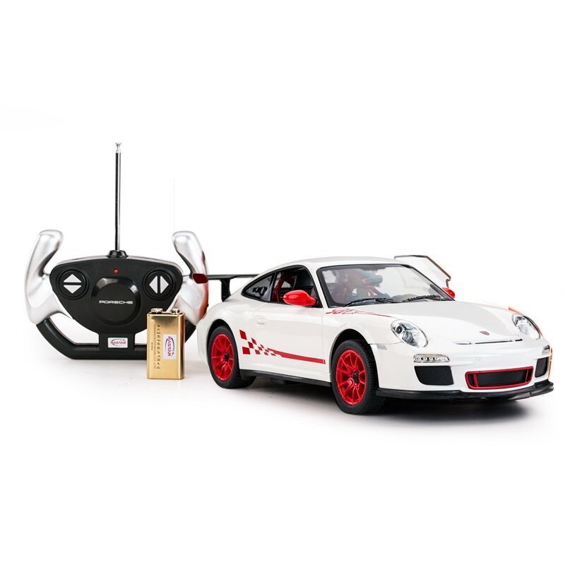 Rastar - masinuta cu telecomanda porche gt , scara 1:14, alb