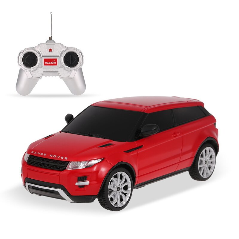 Rastar – Masinuta cu telecomanda Range Rover Evoque, Scara 1:24, Rosu Jucarii & Cadouri