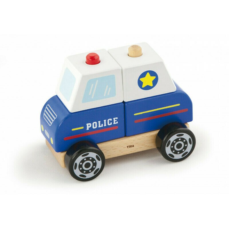 Viga - jucarie pentru sortat si stivuit masina de politie